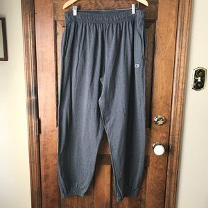 Champion Gray Sweatpants w/Hidden Drawstring X-Large